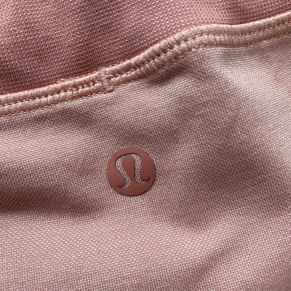 LULULEMON Ebb  to Train Tight * Abstract Seamless Peach Leggings 25” Size 6 - Picture 7 of 15